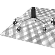 Decormat Podloga za pisarniški stol Gray grille 140x100 cm 15 cm 