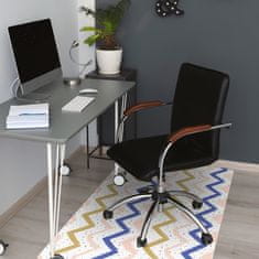 Decormat Podloga za zaščito tal Painted zigzags 120x90 cm 2 cm 