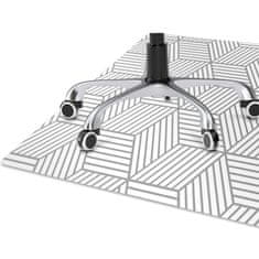 Decormat Zaščitna podloga za stol Gray 3d cubes 140x100 cm 2 cm 
