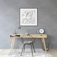 Decormat Zaščitna podloga za stol Doodle pattern 140x100 cm 2 cm 