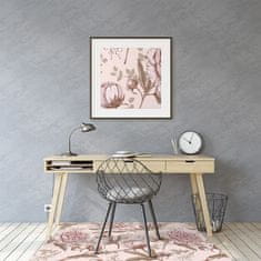 Decormat Podloga za zaščito tal Pink peonies 120x90 cm 15 cm 