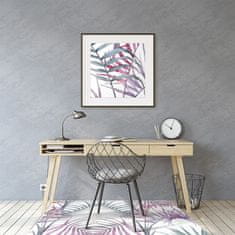 Decormat Podloga za zaščito tal Pink leaves 120x90 cm 15 cm 
