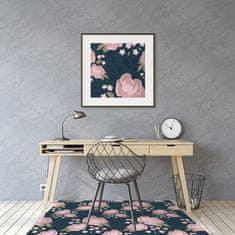 Decormat Podloga za zaščito tal Pink flowers 120x90 cm 2 cm 