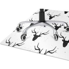 Decormat Zaščitna podloga za stol Black deer pattern 120x90 cm 15 cm 