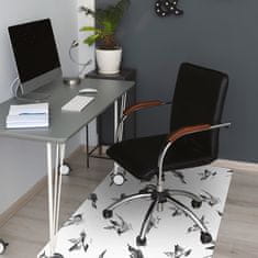 Decormat Zaščitna podloga za stol Painted sparrows 120x90 cm 2 cm 
