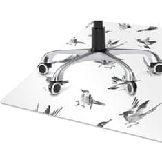 Decormat Zaščitna podloga za stol Painted sparrows 120x90 cm 2 cm 