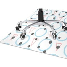 Decormat Podloga za pisalni stol Wheels and triangles 120x90 cm 15 cm 