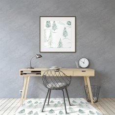 Decormat Podloga za pisalni stol Winter christmas tree 120x90 cm 2 cm 