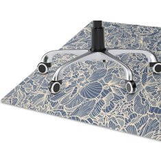 Decormat Podloga za pisalni stol Blue flower 120x90 cm 2 cm 
