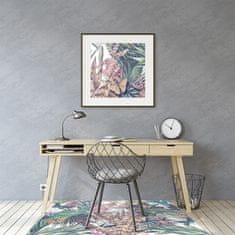 Decormat Podloga za pisalni stol Flowers and butterflies 100x70 cm 