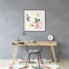 Decormat Podloga za pisalni stol Flamings in flowers 120x90 cm 2 cm 