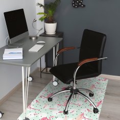 Decormat Podloga za pisalni stol Flamingos and dots 120x90 cm 15 cm 