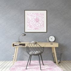 Decormat Podloga za zaščito tal Pink flowers 120x90 cm 15 cm 