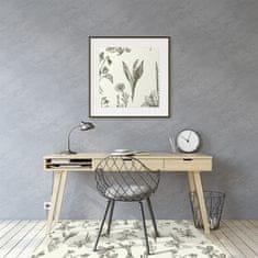 Decormat Podloga za pisalni stol Sketched flowers 100x70 cm 