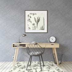 Decormat Podloga za pisalni stol Sketched flowers 120x90 cm 15 cm 