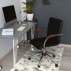 Decormat Podloga za pisalni stol Sketched flowers 120x90 cm 15 cm 
