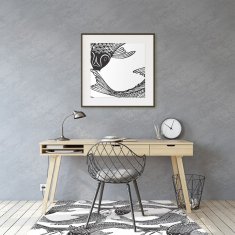 Decormat Podloga za pisalni stol The fish koi 120x90 cm 2 cm 