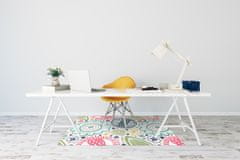 Decormat Podloga za pisalni stol Colorful flowers 140x100 cm 15 cm 