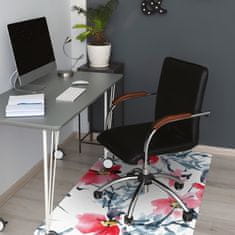 Decormat Podloga za pisalni stol Flower pattern 100x70 cm 