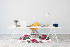 Decormat Podloga za pisalni stol Painted roses 120x90 cm 2 cm 