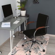 Decormat Podloga za pisalni stol Black and white flowers 120x90 cm 2 cm 
