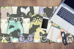 Decormat Namizna podloga Cats with glasses 90x45 cm 