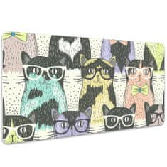 Decormat Namizna podloga Cats with glasses 90x45 cm 