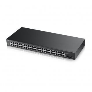 Zyxel GS1900-48 v2, 48-portno pametno stikalo GbE L2, za vgradnjo v omaro