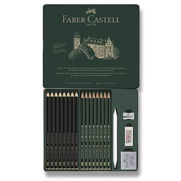 Faber-Castell Grafitni svinčnik Pitt Monochrome Graphite - komplet 20 kosov
