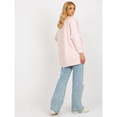 Ex moda Ženski pulover z okroglim izrezom LIKA svetlo roza EM-BL-711-1.03X_393923 Univerzalni