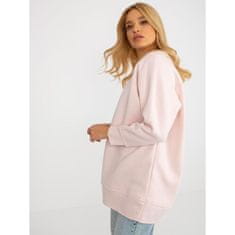 Ex moda Ženski pulover z okroglim izrezom LIKA svetlo roza EM-BL-711-1.03X_393923 Univerzalni