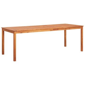 Vidaxl Vrtna miza 215x90x74 cm trden akacijev les