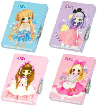 Dnevnik Girl s ključ. 20.6x14.6cm