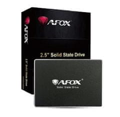 AFOX AFOX SSD 256GB TLC, hitrost branja 555 MB/s, hitrost pisanja 510 MB/s, SATA III, 2.5", MTBF 2.000.000 h
