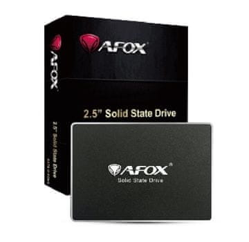 AFOX AFOX 480GB SSD z Intel QLC, hitrost branja do 560 MB/s, 2.5" SATA III, visoka zanesljivost in zmogljivost.