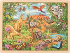 Goki Lesena sestavljanka Avstralske živali 96 kosov