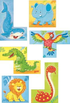 Goki Leseni bloki Divje živali, 4 bloki