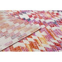 eoshop Moderna preproga MUNDO D7951 diamonds 3D outdoor pink / beige ( - Velikost: 80x250 cm)
