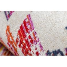 eoshop Moderna preproga MUNDO D7951 diamonds 3D outdoor pink / beige ( - Velikost: 80x250 cm)