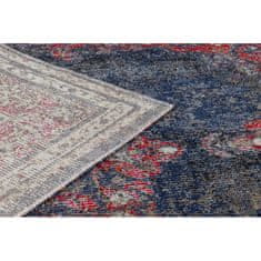 eoshop Moderna preproga MUNDO E0551 ornament, okvir vintage zunanji rdeča / črna ( - Velikost: 80x250 cm)