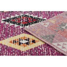 eoshop Moderna preproga MUNDO D7701 diamonds boho 3D outdoor pink / beige ( - Velikost: 160x220 cm)