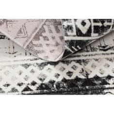 eoshop Moderna preproga MUNDO E0592 etnična zunanja bež / črna ( - Velikost: 80x150 cm)