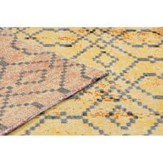 eoshop Moderna preproga MUNDO D5751 glamour zunanja oranžna / črna ( - Velikost: 120x170 cm)