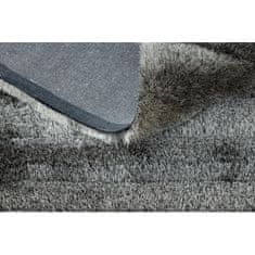 eoshop Moderna preproga FLIM 007-B6 shaggy, Črte - Strukturna siva ( - Velikost: 80x150 cm)