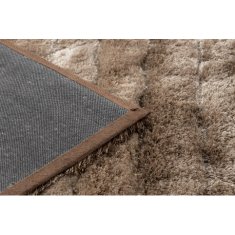 eoshop Moderna preproga FLIM 007-B3 shaggy, Črte - Strukturna rjava ( - Velikost: 120x160 cm)