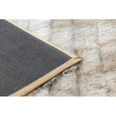 eoshop Moderna preproga FLIM 007-B2 shaggy, Črte - Strukturna bež ( - Velikost: 80x150 cm)