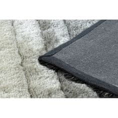 eoshop Moderna preproga FLIM 007-B6 shaggy, Črte - Strukturna siva ( - Velikost: 80x150 cm)