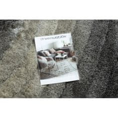 eoshop Moderna preproga FLIM 006-B1 shaggy, Waves - Strukturna siva ( - Velikost: 80x150 cm)
