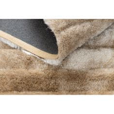eoshop Moderna preproga FLIM 007-B2 shaggy, Črte - Strukturna bež ( - Velikost: 80x150 cm)