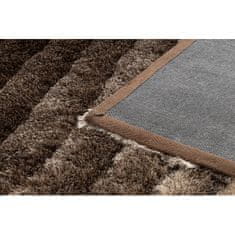 eoshop Moderna preproga FLIM 006-B2 shaggy, Waves - Strukturna rjava ( - Velikost: 120x160 cm)